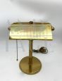 1970s brass ministerial desk lamp