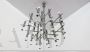 Gaetano Sciolari 15-light chrome chandelier, 1970s Italian space age