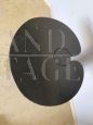 Angelo Mangiarotti style coffee table in black Marquina marble