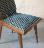 Modern antique wooden chair with new upholstery