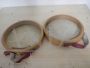 Pair of vintage Olimpia tambourines