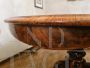 Mid-19th century Victorian center table with violin-shaped top