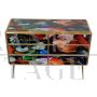 Dresser with six drawers in colored glass with abstract design