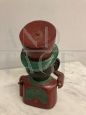 Vintage hand-painted cast iron piggy bank with mechanism