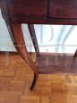 Antique Biedermeier coffee table with drawer from the mid-19th century