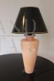 Elegant pink Murano glass table lamp, 1950s