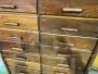 Vintage oak lawyer's filing cabinet with doors and drawers