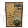 Hand painted 1920s advertising sign of a golf equipment company                            
                            