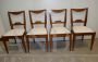Set of four antique oak chairs from the mid-19th century