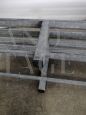 Outdoor bench in galvanized metal, 1970s