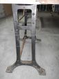 Industrial table cast iron base, 1950s