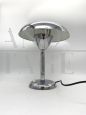 Round chrome ministerial lamp attributed to Reggiani, Italy 1960s