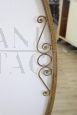 Vintage gilt metal mirror, 1950s