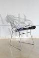 Diamond Chair with cushion by Harry Bertoia for Knoll, 1980s
