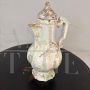 Antique jug or coffee pot in painted Albisola ceramic, 18th century