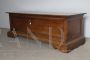 Antique Emilian chest from the end of the 17th century in single walnut planks       