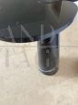Angelo Mangiarotti style coffee table in black Marquina marble