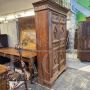 Antique Italian Umbrian wardrobe or pantry cabinet from the 17th century