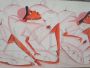 Ethnic painting with women signed Achille Sicot