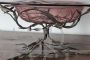 Liberty Centerpiece by Umberto Bellotto in pink Murano glass and wrought iron