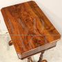 Louis Philippe walnut coffee table from the 19th century with drawer
