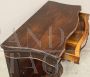Charles X console in inlaid walnut, Italy 19th century