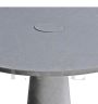 Round dining table by Angelo Mangiarotti Eros series in Carrara marble