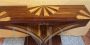 Art deco console with geometric inlays