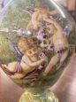 Antique Ginori ceramic vase with cherubs, 1850