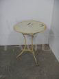 White iron garden table from the 1940s