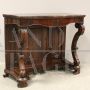 Charles X console in inlaid walnut, Italy 19th century