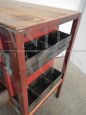 Small industrial cabinet with metal drawers, 1950s