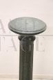 Antique pedestal column in green marble from the Alps, 19th century
