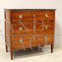 Antique 18th century Louis XVI chest of drawers in inlaid walnut       