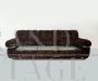 Wopps sofa couch by Ernesto Radaelli in brown velvet, 1970s