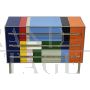 Design dresser in multicolored Murano glass, 1980s