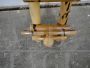 Vintage 1960s bamboo coat rack with three hooks