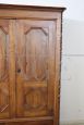 Antique solid poplar wood wardrobe, mid-19th century