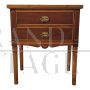 Bedside table with two drawers in English Liberty style