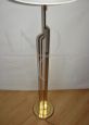 Art deco style floor lamp in brass, 1960s