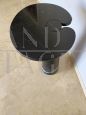 Angelo Mangiarotti style coffee table in black Marquina marble