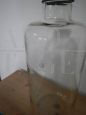 Vintage glass laboratory bottle with stopper
