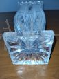 Vintage worked crystal vase