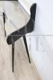 Vintage console or small desk with glass top, Italy 1950s