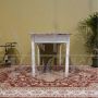 Vintage white wooden table with original patina