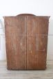 Rare 19th century Tyrolean carved and painted wardrobe with secret compartments