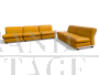 Amanta modular sofa by B&B Italia in yellow leather, 1960s