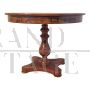 Round inlaid table in antique classic style