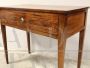 Antique Louis XVI era console table in inlaid walnut, Italy 18th century