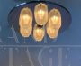 Vintage glass chandelier from Fidenza Vetraria